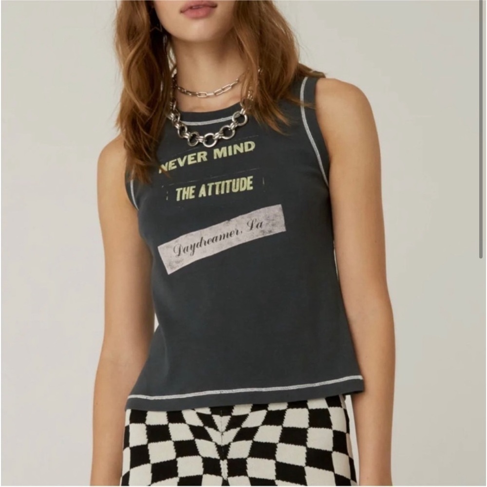 Daydreamer Nevermind The Attitude Shrunken Top Tee NWT Size M